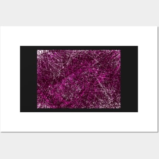 Abstract Geometric Rose Pink White Art Design Posters and Art